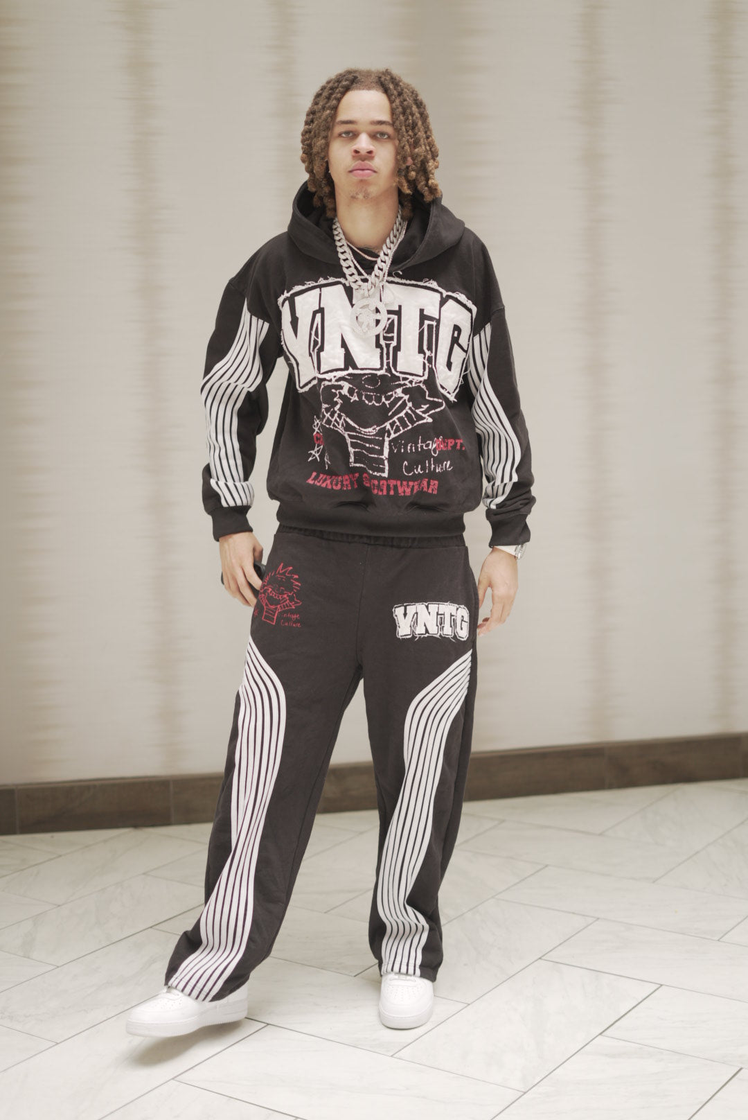 Wide-stripe Sweatsuits